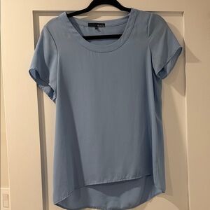 Ro & De Light Blue Short Sleeve Blouse